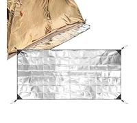 Almohadilla de espuma de papel de aluminio - Aislamiento térmico de la estera de camping, dormir impermeable de doble cara | Tienda de campaña reflectante ligera para acampar al aire libre, picnic, se
