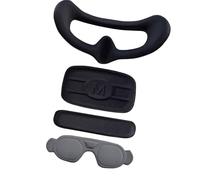 Almohadilla de espuma de silicona con esponja para lentes de ojos, cubierta protectora para gafas, 3 lentes mejorados para la frente