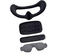 Almohadilla de espuma de silicona para gafas, cubierta protectora de 3 lentes, cubierta protectora a prueba de polvo, pieza de repuesto cómoda