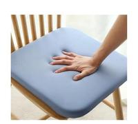 Almohadilla de espuma para sofá silla de oficina con cojín espuma 4 cm | Apoya la cintura, alivia el dolor al estar sentado durante mucho tiempo, funda lavable(Blue)
