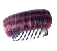 Almohadilla de espuma viscoelástica para engrosamiento del cabello, realzadora invisible con peine desmontable, aplicación rápida para peinados matutinos ocupados, solución rápida de peinado para