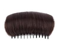 Almohadilla de espuma viscoelástica para engrosamiento del cabello, realzadora invisible con peine desmontable, aplicación rápida para peinados matutinos ocupados, almohadilla voluminizadora de