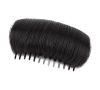 Almohadilla de espuma viscoelástica para engrosar el cabello, realzadora invisible con peine desmontable, aplicación rápida para peinados por la mañana ocupada, almohadilla voluminizadora de