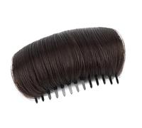 Almohadilla de espuma viscoelástica para engrosar el cabello, realzadora invisible con peine desmontable, aplicación rápida para peinados matutinos ocupados, peinados de boda, peine voluminizador