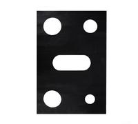 Almohadilla de estufa resistente al aceite para estufas de gas, base antideslizante resistente al calor, patrón de cinco agujeros, se adapta a la mayoría de los modelos de cocinas de gas, se limpia