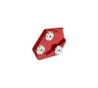 Almohadilla de extensión del soporte lateral pie la motocicleta | Placa de soporte de extensión de caballete lateral para motocicleta para Honda(Rojo)