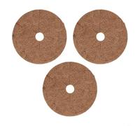 Almohadilla de fibra de coco, 3 piezas de alfombrilla plana que retiene el agua, resistente a la hierba, grosor de la alfombrilla redonda de 0,6 a 0,8 cm + tarifa de embalaje de 20 cm