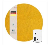 Almohadilla de fieltro ecológica adecuada para mesita de noche redonda Kartell Componibili Container base (curry, 30,3 cm)