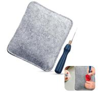 Almohadilla de Fieltro, Incluye Aguja de Fieltro y Soporte para Agujas, Kit de Iniciación al Fieltro con Aguja, para Manualidades de Lana Roving, Herramientas Básicas para Artesanía en Fieltro