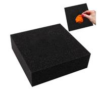 Almohadilla de Fieltro - Juego de Inicio de Fieltro de 16 cm, cómoda Almohadilla de Fielto con Aguja de Esponja, alfiletero de Estera de Esponja Negra Rectangular de Lana | Robusta estera de fieltrro