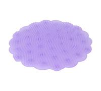 Almohadilla de frotamiento de pies, ventosa Fija ducha Depurador de pies para el hogar (púrpura)