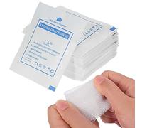 Almohadilla de gasa médica, 30 piezas de gasa de algodón, esponjas antiadherentes para el cuidado de heridas para suministros domésticos al aire libre