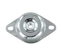 Almohadilla de goma amortiguadora M16 para compresor de aire del generador, montaje de aislamiento de vibración de acero al carbono roscado de 12 mm, pie antivibración resistente, plateado (60 kg/M12)