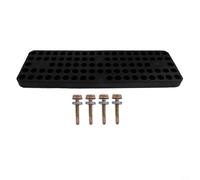 Almohadilla de goma para gato con ruedas, placa de presión para proteger el riel del marco lateral y la soldadura por pellizcos, junta rectangular negra