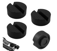 Almohadilla de Goma Universal para Gato, 4 Piezas Almohadilla De Goma Universal, Taco de para Gato Hidráulico, Antideslizante Car Jack Pad, para Plataformas Elevadoras de Automóviles, Negro