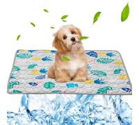 Almohadilla de hielo antideslizante para perros, alfombrilla de refrigeración para mascotas para el hogar, al aire libre, coche - Refrigeración instantánea, fácil de limpiar - Esterilla de