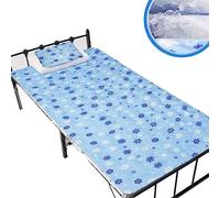Almohadilla De Hielo CojíN Fresco De Verano,Almohada De Hielo,ColchóN De Hielo,Manta CáLida For Mascotas, Batido De Gel Almohadillas De Hielo De RefrigeracióN Copos de nieve 90x180cm