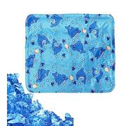 Almohadilla De Hielo CojíN Fresco De Verano,Almohada De Hielo,ColchóN De Hielo,Manta CáLida For Mascotas, Batido De Gel Almohadillas De Hielo De RefrigeracióN Delfines 45x45cm