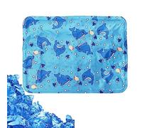 Almohadilla De Hielo CojíN Fresco De Verano,Almohada De Hielo,ColchóN De Hielo,Manta CáLida For Mascotas, Batido De Gel Almohadillas De Hielo De RefrigeracióN Delfines 30x40cm