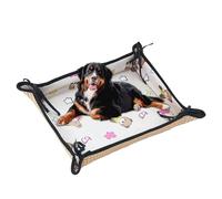 Almohadilla de hielo para mascotas, alfombrilla de refrigeración para perros de doble cara, lavable, suministros para mascotas, cojín para dormir para cama de cajón, diseño de doble cara, transpirable