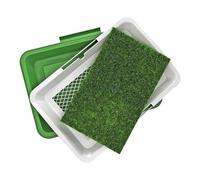 Almohadilla de hierba interior para perros - Alfombrilla lavable para orinal, parche reutilizable a prueba de salpicaduras, zona de entrenamiento antideslizante, capas de almohadilla artificial