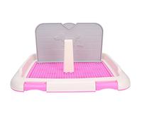 Almohadilla de Inodoro para Entrenamiento de Perros, Bandeja para Orinal para Perros con Poste Extraíble, Absorbe la Orina y Mantiene los Pies de la Mascota Secos, Adecuada para