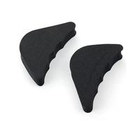 Almohadilla de inserción para antepié para mujer, tacones altos, media esponja, ajuste de cojín, plantillas de relleno de pies, almohadillas antidolor (negro)
