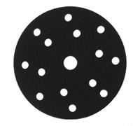 Almohadilla de interfaz de esponja de 6 pulgadas, 15 agujeros, respaldo de disco de lijado para lijadora orbital, herramienta de pulido de espuma, 150 mm de diámetro