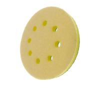 Almohadilla de interfaz de espuma de 5 pulgadas para lijadora orbital, adaptador de almohadilla de lijado de 8 agujeros, almohadilla de respaldo de bucle de gancho, cojín amortiguador de vibración