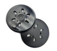 Almohadilla de lijado de 150 mm con 6 agujeros para lijadora orbital Bosch, almohadilla de respaldo abrasiva para pulir y moler, gancho de alta densidad y goma flexible, respaldo duro para eliminación