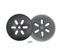 Almohadilla de lijado de gancho y bucle de 150 mm para Metabo SXE 450 631158000 - Placa de respaldo de repuesto de 6 agujeros también compatible con lijadora DeWalt D26410