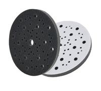 Almohadilla de lijado, interfaz de esponja suave de 150 mm con 70 agujeros, 2 discos de pulido para lijadora orbital