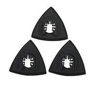 Almohadilla de lijado multiherramienta oscilante, juego de liberación rápida triangular, 3 piezas de repuesto de acero inoxidable ABS para Chicago Craftman Fein Harbor Freight