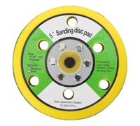 Almohadilla de Lijado Neumática para Mini Lijadora, Placa de Soporte | Metal Amarillo, Cambio Rápido de Disco y Acabado Uniforme, para Amoladora y Lijadoras Orbitales