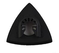 Almohadilla de lijado oscilante triangular de 82 mm con liberación rápida para múltiples herramientas, para respaldo de gancho y bucle de poliuretano duradero, 1 paquete (93 mm)