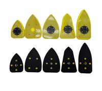 Almohadilla de lijado triangular, 1 Uds., placa respaldo gancho y bucle, disco molienda for amoladora, lijadora, herramientas abrasivas eléctricas pulido(70x100mm)