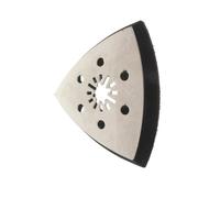 Almohadilla De Lijado Triangular 93 Mm Placa Respaldo Acero Inoxidable Resistencia Para Lijadoras Y Amoladoras Eléctricas Con Diseño 6 Orificios Almohadilla Respaldo Triangular