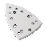 Almohadilla de lijado triangular de 148 x 98 mm, placa de respaldo de 7 agujeros, espuma de poliuretano suave para Festool para lijadora DTS 400 REQ, accesorio de repuesto de pulido