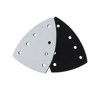 Almohadilla de lijado triangular de 7 agujeros de 100 x 150 mm para placa de respaldo de espuma EVA con gancho lateral doble y bucles para fijación de discos de lijado y almohadillas, repuesto