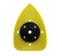 Almohadilla de lijado triangular de 70 x 100 mm, placa trasera para lijadora de detalles, repuesto de disco de pulido de esquina con núcleo de metal de poliuretano, accesorio de herramienta abrasiva