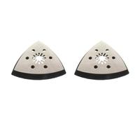 Almohadilla de lijado triangular profesional resistente con base de acero inoxidable, 6 agujeros de ventilación para una extracción eficiente, almohadilla triangular de lijado preciso