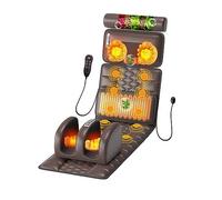 Almohadilla De Masaje Para Todo El Cuerpo, Almohadilla De Masaje De Vibración De 10 Motores, Con Almohada De Masaje Para El Cuello Extraíble Relajación De La Espalda, Cintura, Piernas Y Músculos