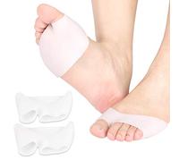 Almohadilla de Metatarsale Transpirable, Almohadillas Metatarsianas para Hombres y Mujeres, Almohadillas de Gel para Antepié, Alivio del Dolor Metatarsiano, Previene los Callos y las Ampolla