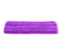 Almohadilla de microfibra gruesa para fregona, cabezal cuadrado de repuesto para mopa plana tipo pasta, paño de piso sin pelusa (cuadrado morado)