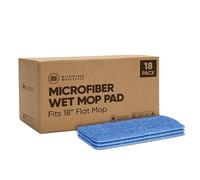 Almohadilla de microfibra para fregona húmeda de 18 pulgadas | 3 paquetes, 18 paquetes o 108 fundas