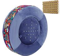 Almohadilla de moxibustión de salud, calentable, temperatura ajustable, adecuada para caderas, pies, cintura, abdomen y espalda, se proporcionan 54 columnas de moxibustión de forma gratuita (rojo)