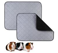Almohadilla de Orina Impermeable para Mascotas Pequeñas, 2 PZS Mascotas Jaula Empapadores Súper Absorbentes, Alfombrilla Lavable para Conejillo de Indias, Almohadilla de Orina de Conejillo de Indias
