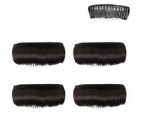 Almohadilla de pelo esponjosa invisible, clip invisible para el pelo, clip de pelo postizo invisible, volumen de clip para el cabello, herramientas de estilo de pelo (4 unidades, talla única)