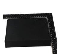 Almohadilla de polvo profesional antideslizante para prensa de café, color negro, borde de esquina, almohadilla de polvo para prensa de café (horno)