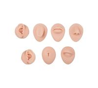 Almohadilla De Práctica Cejas Texturizada Piel Silicona Reutilizable 7pc En Variaciones Sombra Natural Kit Entrenamiento Bordado Silicona